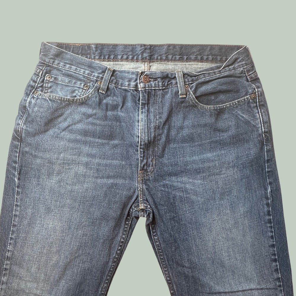 Levi's 514 Jeans Mens 36x30 (36x28) Straight Dark Wash Blue WaterLess Denim